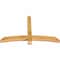 Ekena Millwork Bellingham Rough Sawn Timber Gable Bracket, Western Red Cedar, 60"W x 38"H x 4"D x 4"F, 15/12 Pitch GBW060X38X0404BEL00RWR - alternate 4